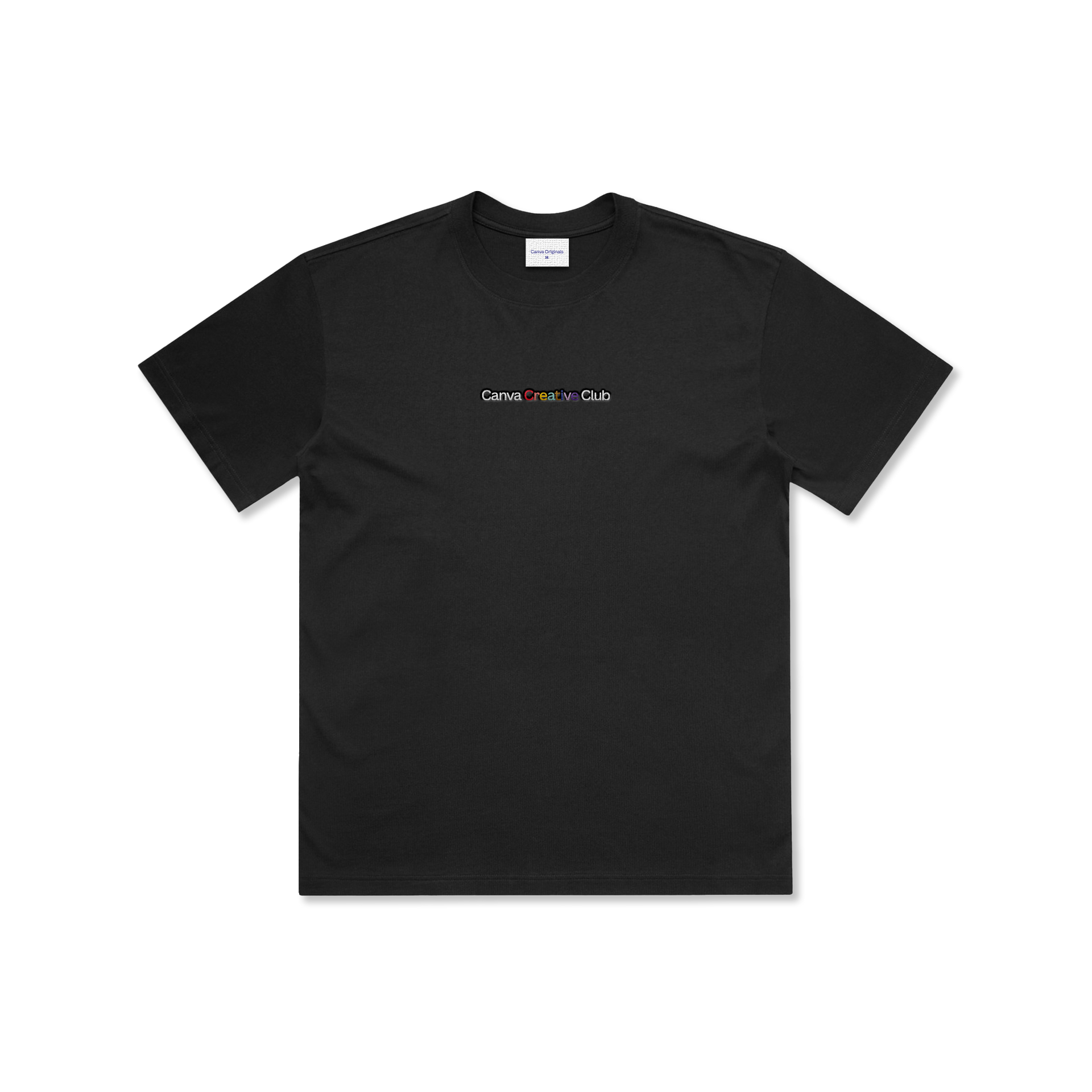 Camiseta com letras em negrito