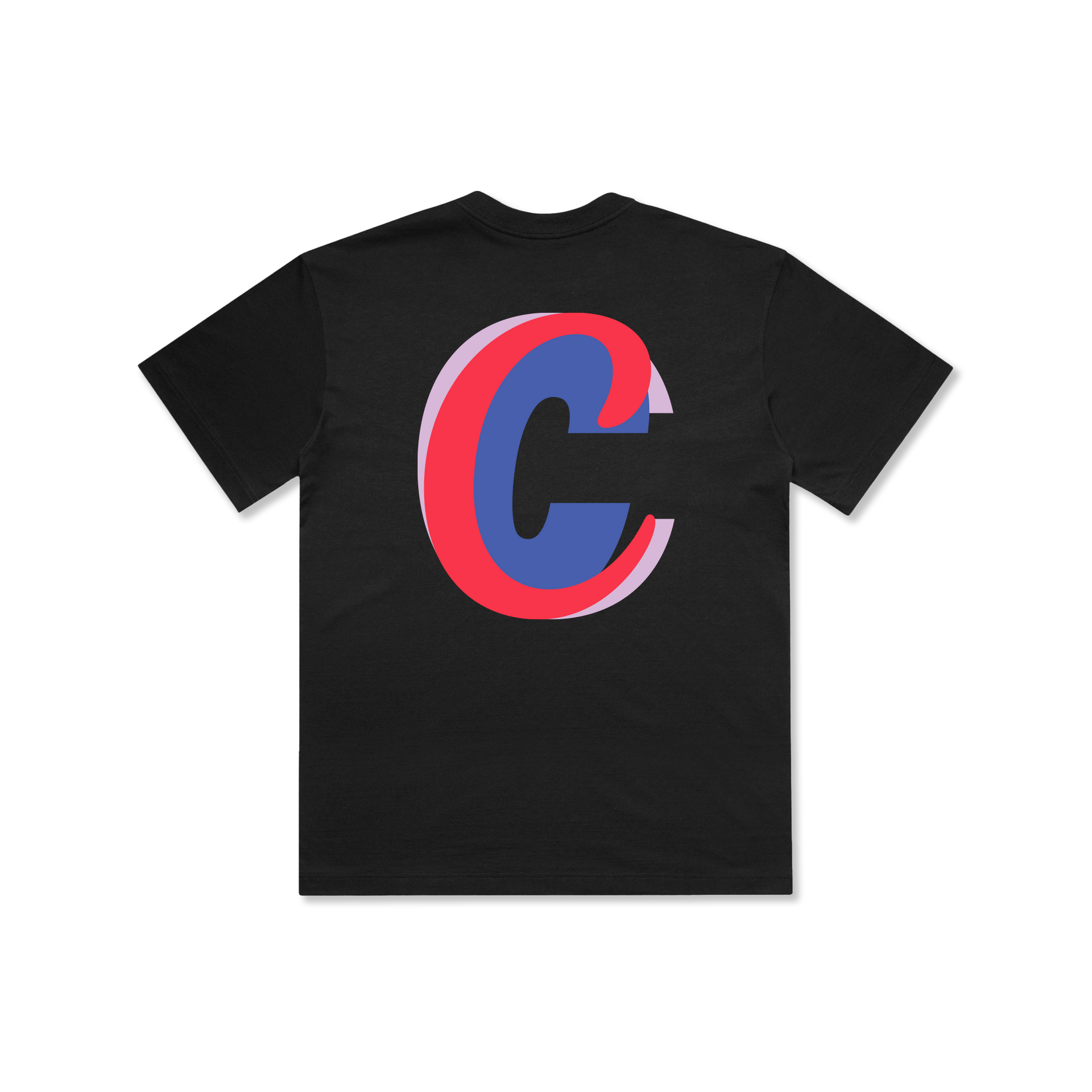 Camiseta com letras em negrito