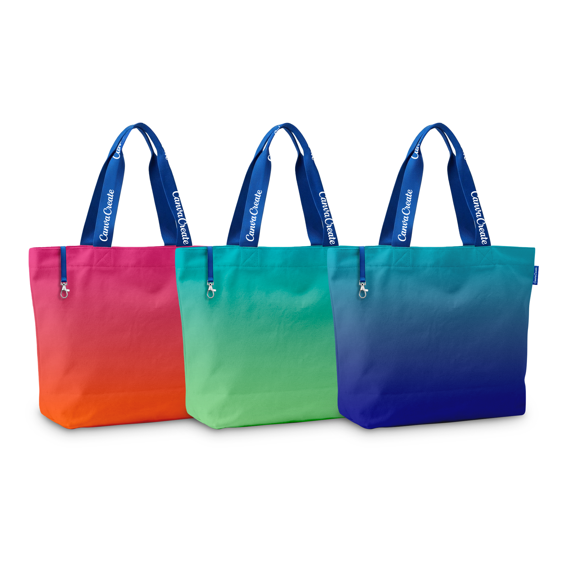 Bolsa de tela con degradado