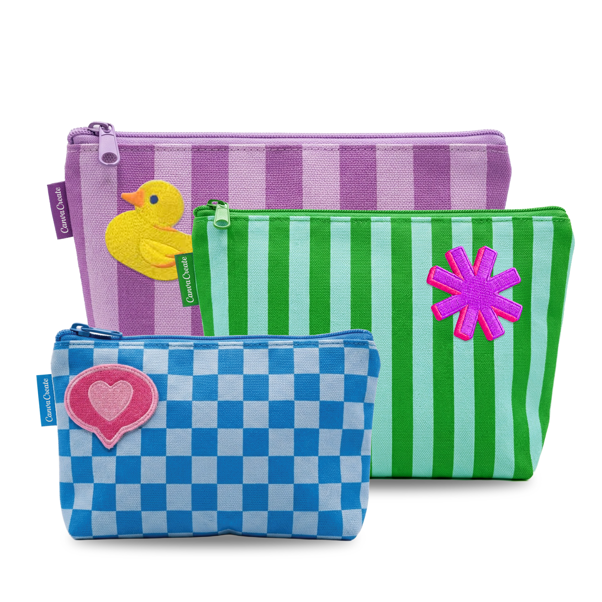 Set de neceseres con patrones